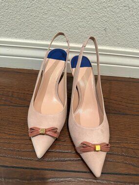 stuart weitzman slingback bowknot pump